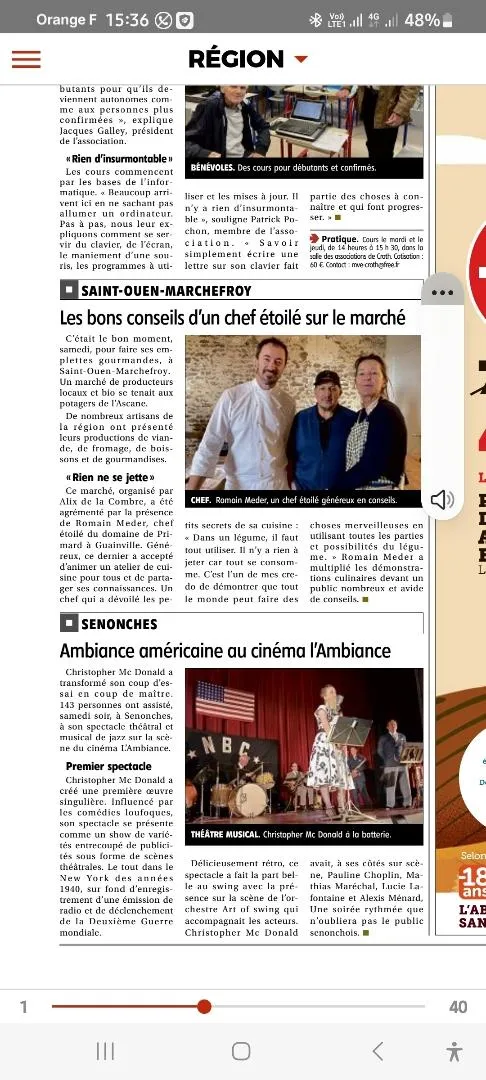 Article de presse sur Swing High